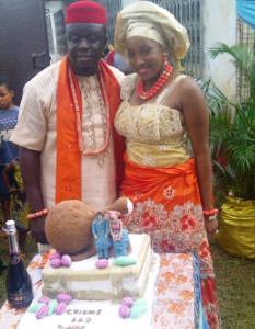 Photos:Comedian Elenu weds Sweetheart Chinwe..