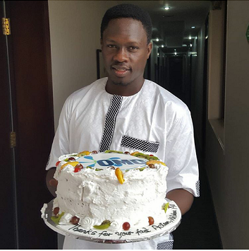 See Cake Unilever Presented To Ali Nuhu (Photo)