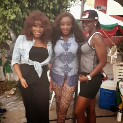 Rita Dominic Turns Movie Seller At Lekki