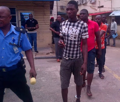 See Photos Of The Ikorodu Bank Robbers Being Paraded By Lagos State Police Command