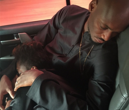 PHOTO OF THE DAY! , 2face and Annie fall asleep