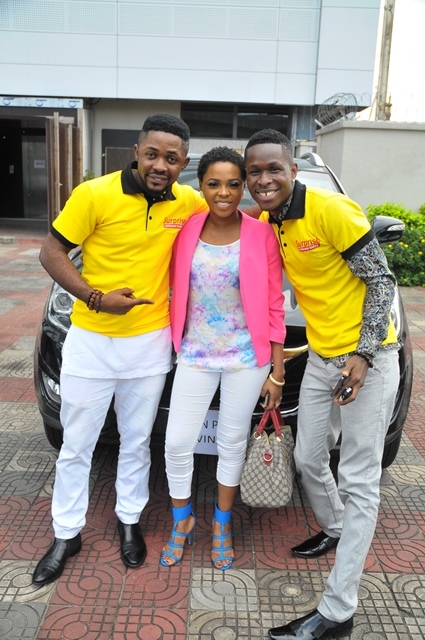 Project Fame Season 7 Winners, Geoffrey, Ruky and Christian Get Presented With Brand New Cars