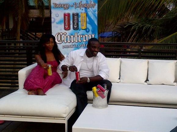 NFC PHOTO OF THE DAY.GENEVIEVE NNAJI SPOTTED WITH AKON