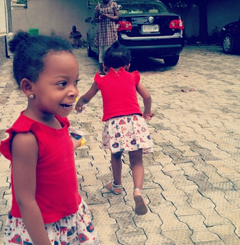 9ice Shares Pictures Of His Twins Girls From Abuja-Based Baby Mama