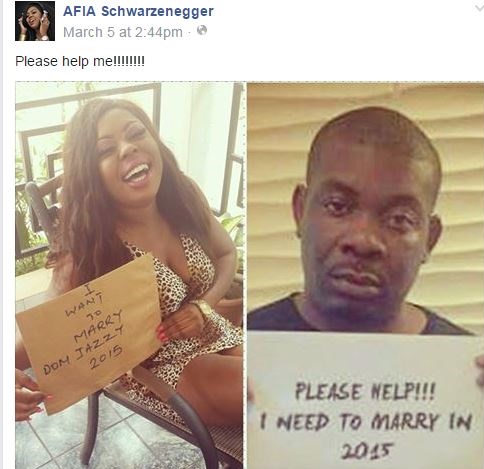 Controversial OAP, Agyeiwaa  Expresses Her Love, Wants To Marry Don Jazzy as She Resigns