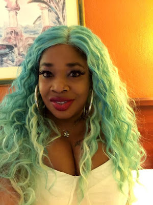 Afrocandy Rocks Green Hair To Celebrate Nigeria’s Independence (Photos)