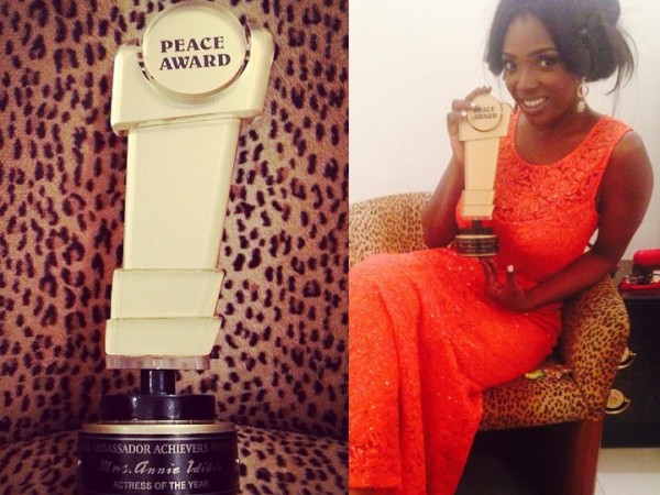 Annie Idibia Bags Peace Ambassador Award