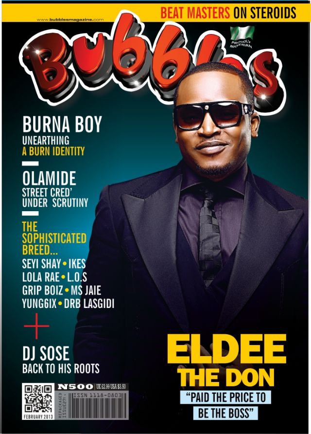 Eldee Covers Bubbles Magazine February Edition