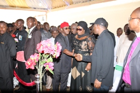 Photos from President Jonathan Brother’s burial