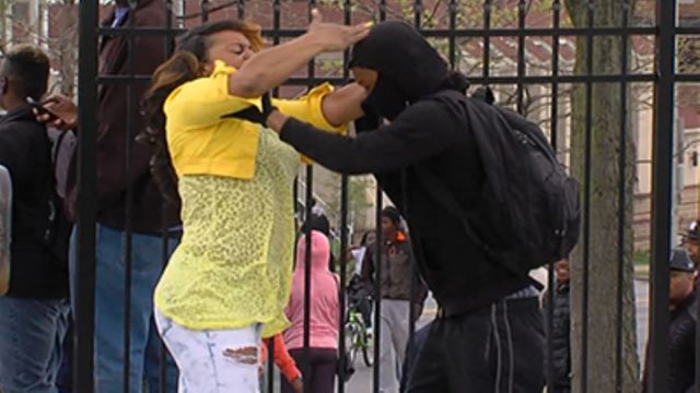 Watch: Mom beats her son for looting, Participating In Baltimore Riot: Good parenting or bad?