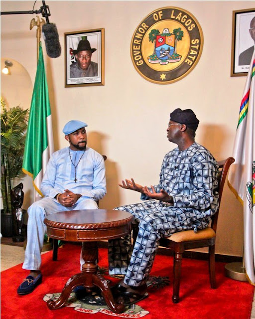 Between Banky W And Governor Fashola [PICTURES]