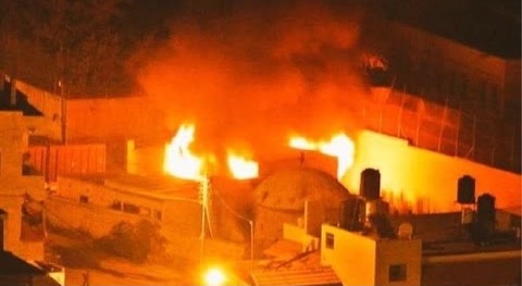 Biblical Tomb of Joseph Set on Fire by Palestinian rioters