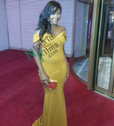 AMVCA LIVE* Is Genevieve Nnaji Pregnant?