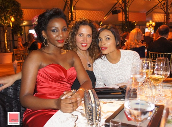 SCREEN GODDESS,GENEVIEVE NNAJI SPOTTED WITH CHRISTAIN LOUBOUTIN AND HOLLYWOOD STAR,ROSARIO DAWSON IN UK