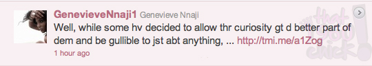 That isn’t my daughter. Genevieve Nnaji takes to twitter to set the record straight!