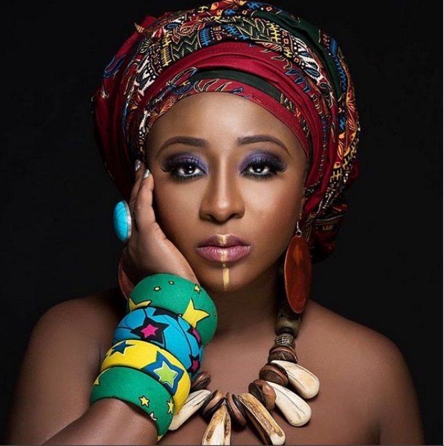 Ini Edo looks simply stunning in African inspired regalia photo shoot