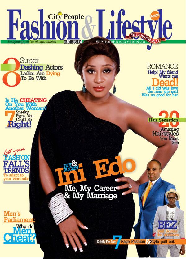 Actress, Ini Edo Grace The September Cover of City People Fashion & Lifestyle Magazine