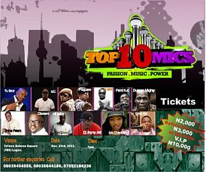 TOP10 MICS TICKETS SELLING OUT…AS ARTISTES TALK TOUGH