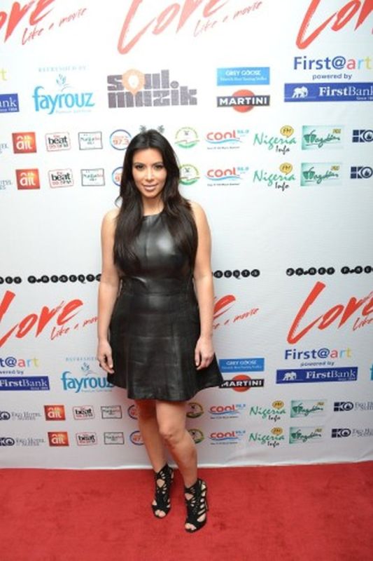 (PHOTOS) Kim Kardashian At Darey’s “Love Like a Movie” Event In Lagos * * *Left Nigeria 24 Hours After Arriving