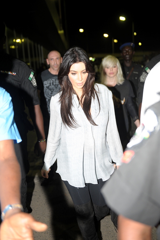 PHOTOS: KIM KARDASHIAN ARRIVES LAGOS FOR DAREY’S LOVE LIKE A MOVIE CONCERT