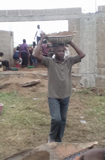 Kwara Lecturer Turns Labourer Over Non-Payment Of Salary(Photos)