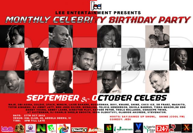 2Face, Joke Silva, Monalisa Chinda, Others To Spice Up Lee’s Celebrity Birthday Bash