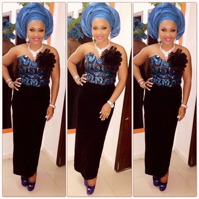 Mercy Aigbe dazzled at Paul Okoye & Anita Isama’s wedding(Photos)