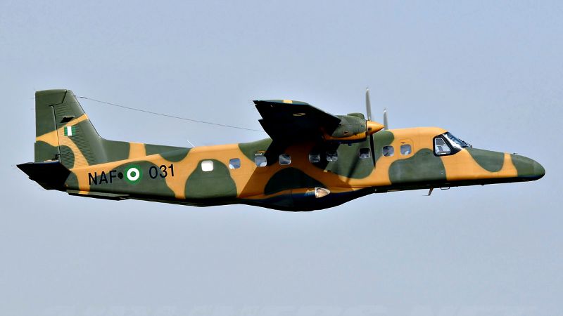 Air Force Plane Crashes In Yola, No Survivor