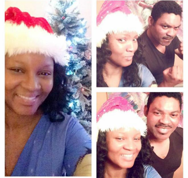 Omotola Jalade Put  Haters To Shame As She Celebrates Christmas with Hubby Alone