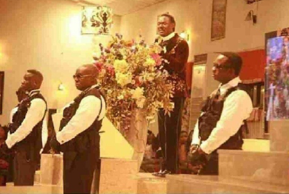 Heaven Helps Those Who Help Themselve: Pastor Chris Okotie Gets Hefty Bodyguards