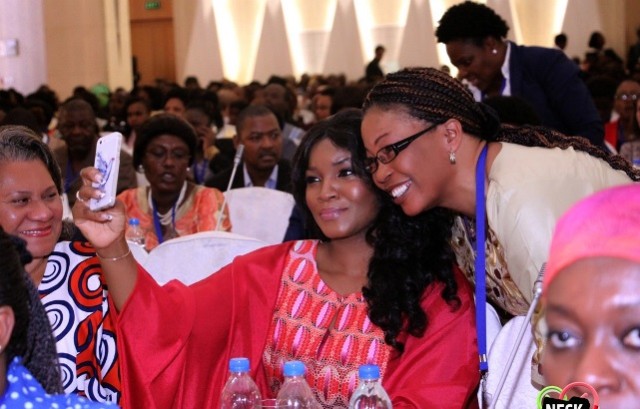 Omotola Jalade attends the Zambia for Africa’s first child summit in Lusaka