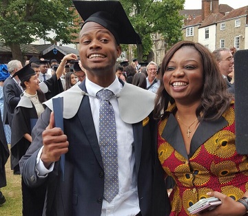 Photos: Fred Amata’s Son Uses Graduation Ceremony to Introduce Girlfriend to Parents