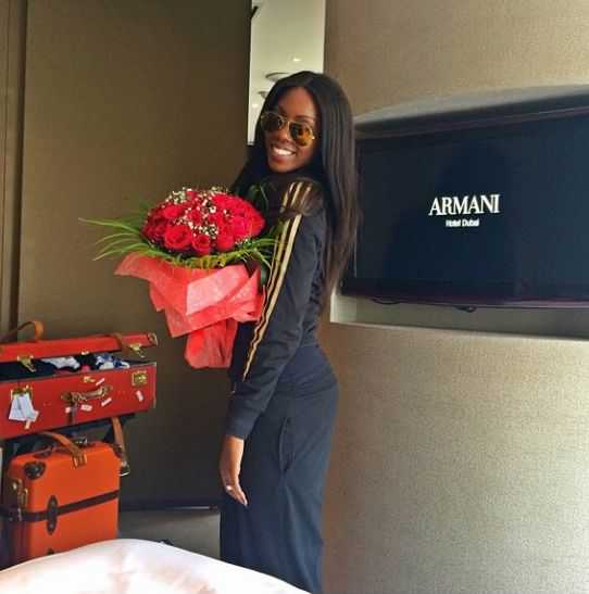 Tiwa Savage Arrives Dubai Ahead Saturday’s Wedding