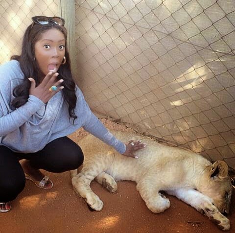 Pregnant Tiwa Savage Mimics Biblical Daniel In Lion’s Den