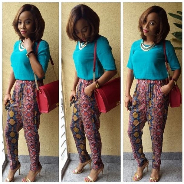 Fashion Police Report: Toke Makinwa’s New Hair Colour!