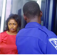 Actress vents anger against bank after security door fails her thrice