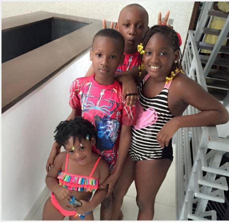 So Cute! See Group Photograph of Some of 2face’s Children