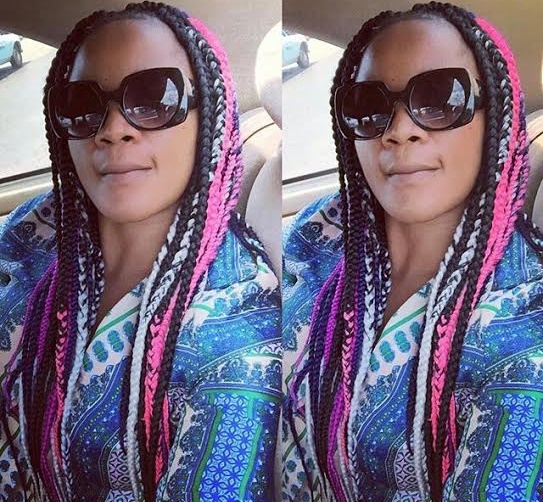 Will You Rock Uche Ogbodo’s Multi-Coloured Braids? (Photo)