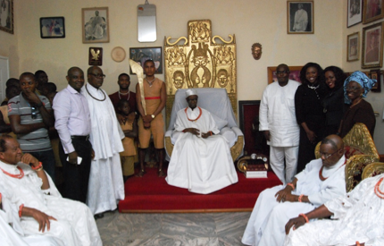 Waje Visits Oba Of Benin