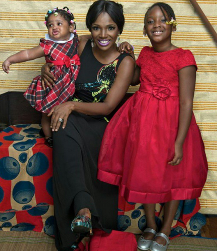 Annie Idibia shares beautiful photo with her daughters