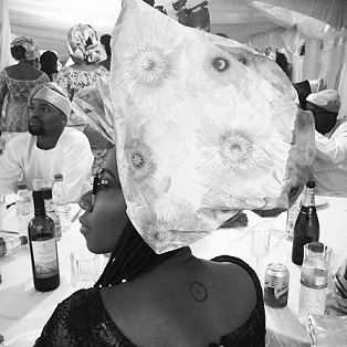 Checkout Asa’s Look After Tying Gele for Wedding (Photos)