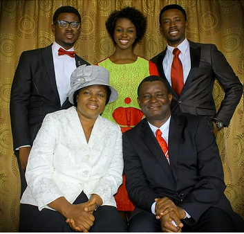 Adorable Photos of Mike Bamiloye of Mount Zion Films with Family