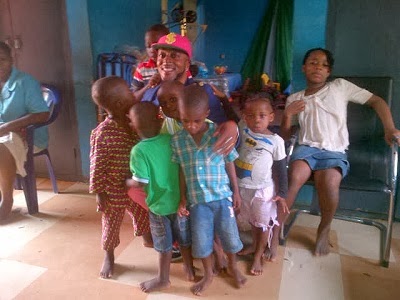 Nollywood Actor Benson Okonkwo Visits Motherless Baby Home With A Carton Of Indomie