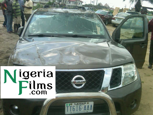 News Flash: Bukky Wright In Auto Accident, Rushed To Hospital [PICTURES]