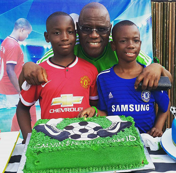 How Kenny Ogunbge’s Twins Celebrated Their Birthday (Photos)