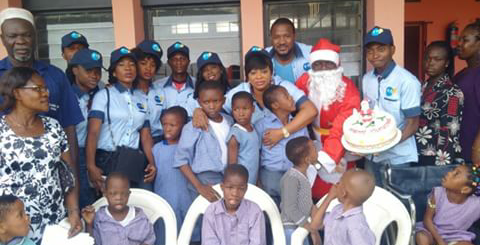 Ayo Adesanya, Mofe Duncan shows love to the physically challenged Children.