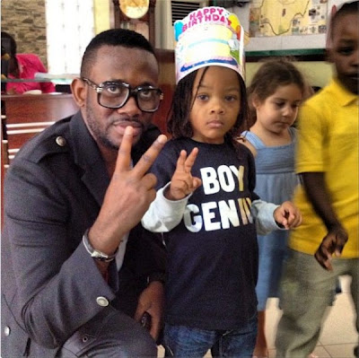 Peter Of P-Square, Lola Omotayo, Celebrate Birthday With Son, Cameron