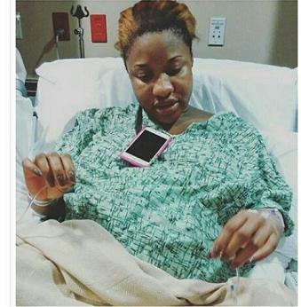 Revealed: First Photo of Tonto Dikeh in Labour