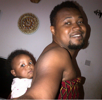 How Nollywood Actor, Ikem Chude Supports Wife At Home