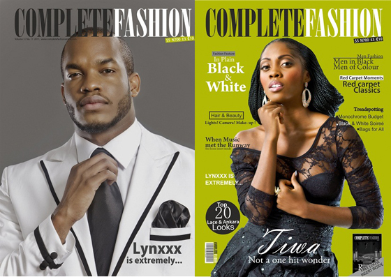 LYNXXX AND TIWA SAILVAGE COVER COMPLETE FASHION MAGAZINE